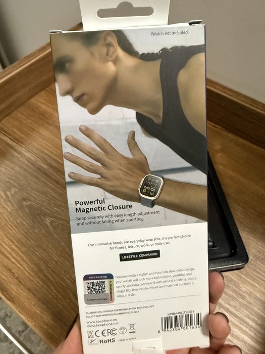 Магнітний ремінець на Apple watch keephone iBands, silicone magnetic