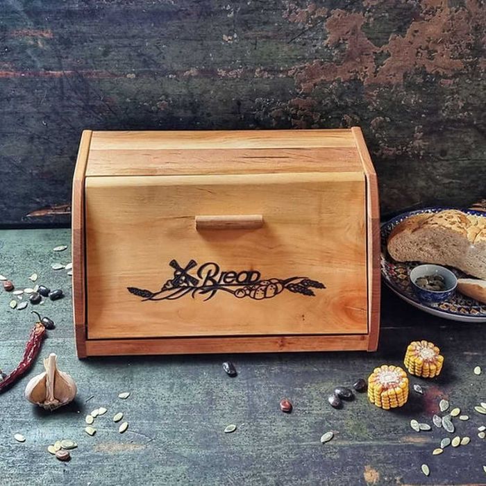 Хлібниця-дошка для нарізки хліба Maysternya 37*24*19см, вага 2.18кг