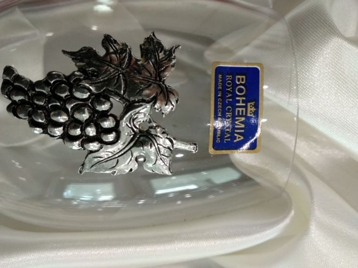 Conjunto de 6 copos e jarro em cristal BOHEMIA