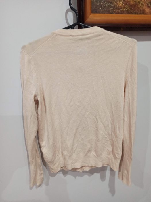 Sweterek rozpinany Zara M złote guziki