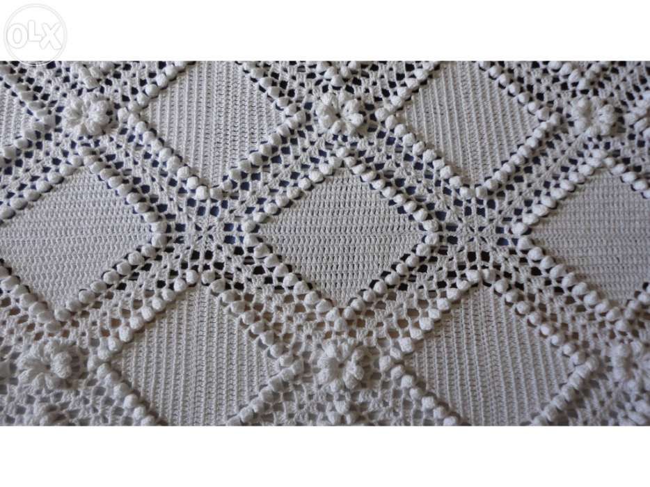 White Crochet Bedspread64750928148483122