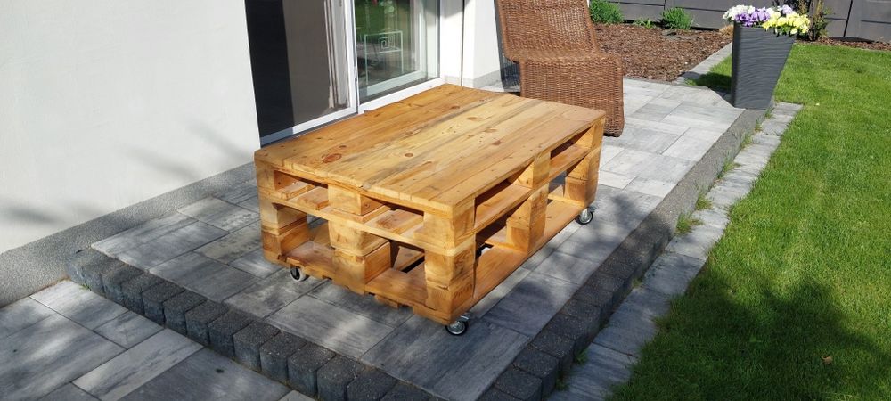 Ława drewniana z palet