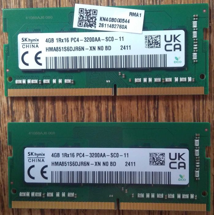 SoDIMM DDR4 4GB 3200 MHz