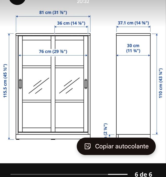 Armário Tonstad ikea na caixa