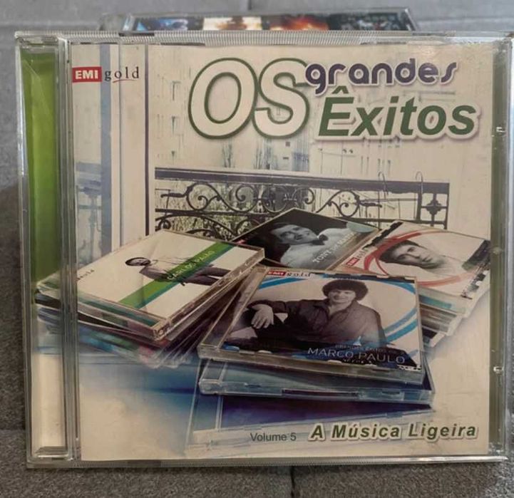 Lote 5 CDs Música Portuguesa / Pop Nacional / Música Ligeira – João Pedro Pais, Amália, GNR, EMI, Portugal Top