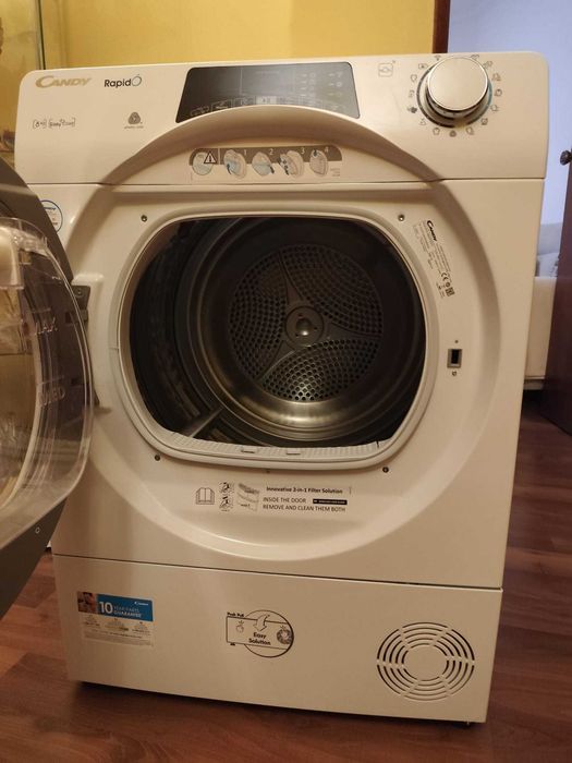 Máquina de Secar Roupa Candy 8kg Bomba de Calor – A++