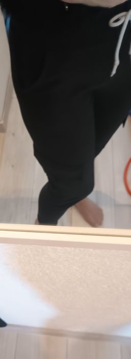 Czarne spodnie damskie bojówki