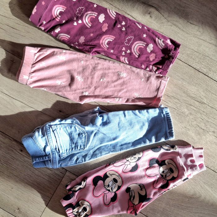 Набір штанів, лосин, джинси на 6-12 місяці  на весну осінь