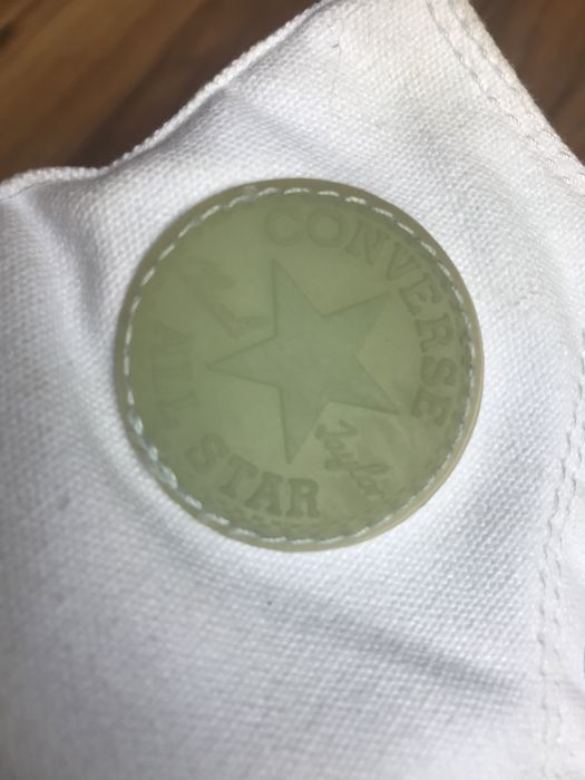 Converse długie białe rozmiar 34 stan bardzo dobry