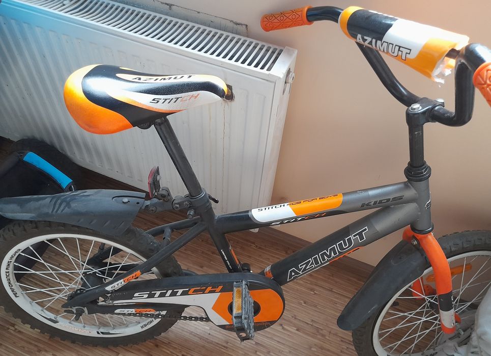 Детский велосипед Azimut 18" Stitch с крыльями