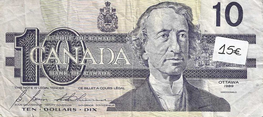 Notas antigas - Canadá