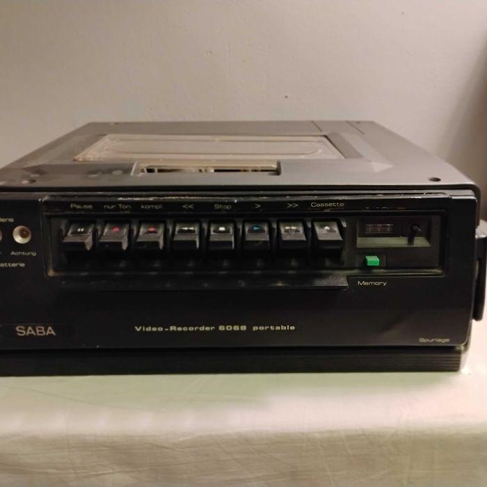 SABA 6068 Portable przenośny magnetowid vintage retro kolekcjonerski