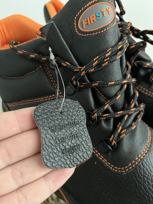 Buty robocze FIRSTY czarno pomarańczowe 45 nowe BHP praca