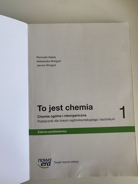 Podręcznik i Karty pracy To jest chemia 1 podstawa