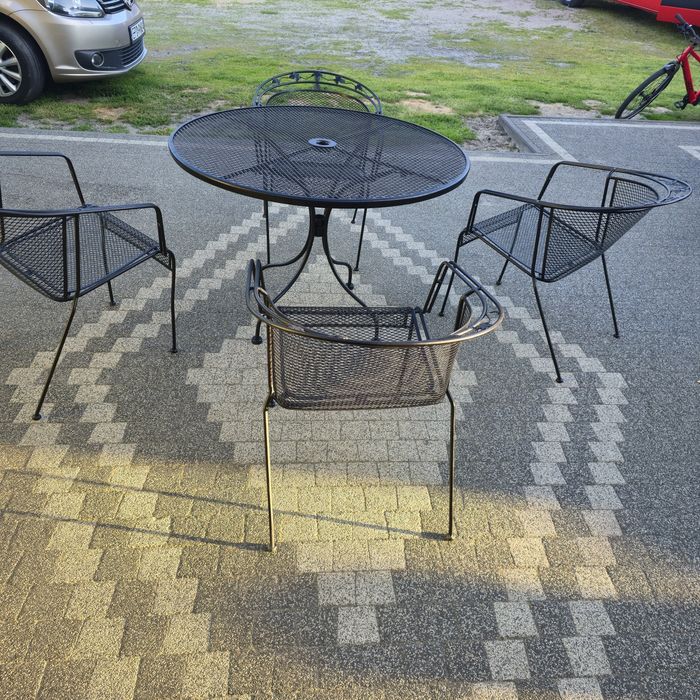 Komplet ogrodowy metalowy
