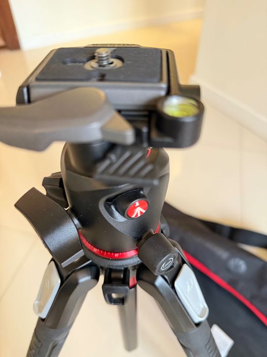 Statyw Manfrotto MT190XPRO3+głowica MHXPRO-BHQ2+pokrowiec–stan idealny