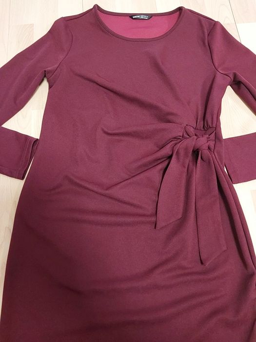 Piękna sukienka elegancka r 38 40 M L wyjsciowa bordo
