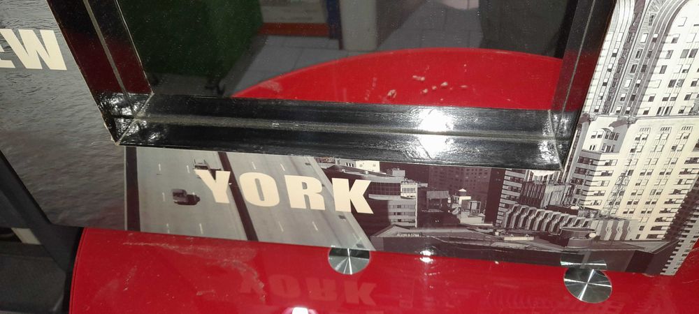 Espelho de parede em madeira lacada Nova York 60cm x4.5 cm