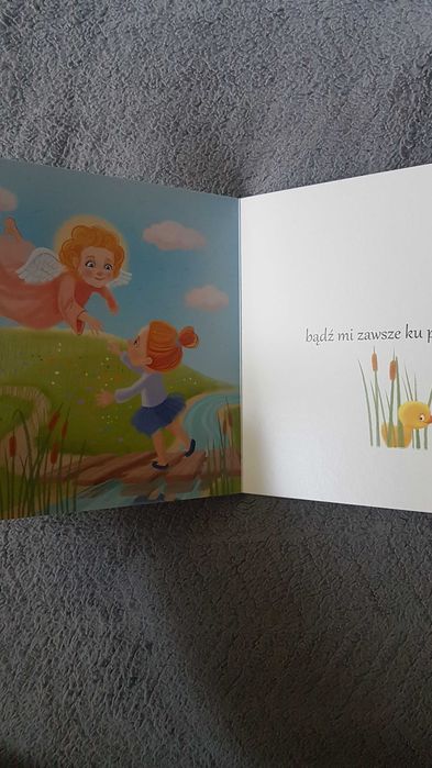 Twój Anioł Stróż, książeczka i złocone puzzle