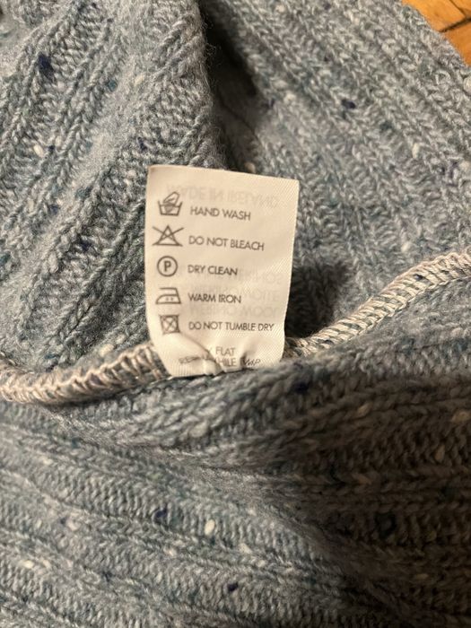 Poncho z golfem 100% wełna merinosa