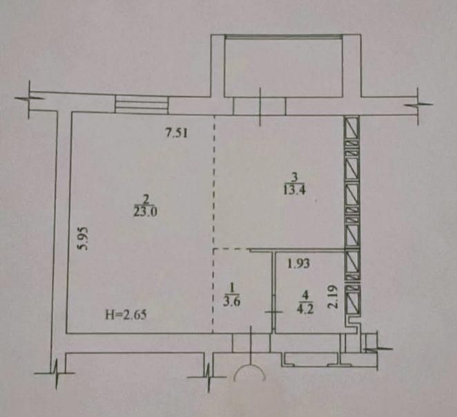 Продам 1-кім. квартиру в ЖК Промінь, пр.Героїв Харкова 193 Б