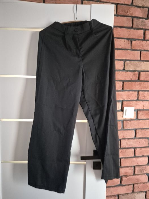 Garniturowe spodnie wide leg