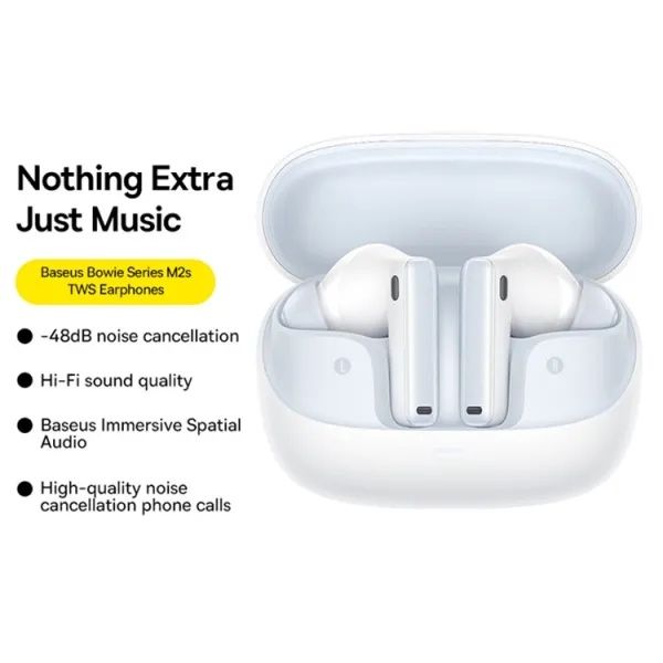 Безпровідні навушники Baseus Bowie M2s | шумодав | 4 мікрофони