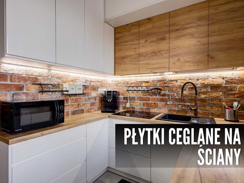 Płytki ceglane, płytki z cegły rozbiórkowej, cegła na ściane