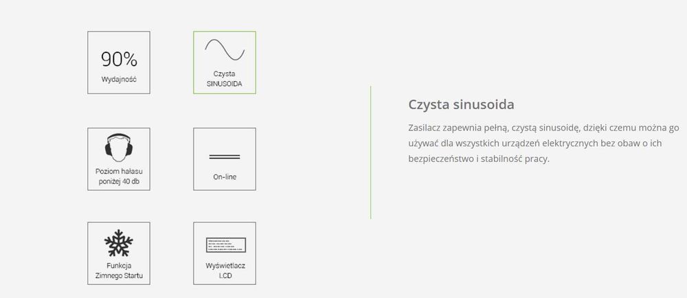 Ups Green Cell Zasilacz Awaryjny 1000VA 900W ONLINE