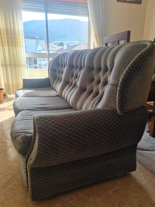 Sofá Cama 3 lugares Vintage (colchão incluido)