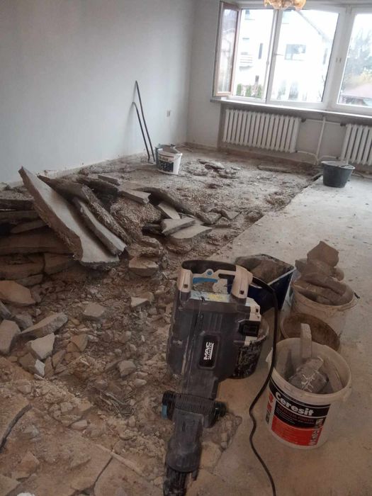 Rozbiórki Wyburzenia Skuwanie Zrywanie Demontaż Gruz  Wywóz  Szlaka