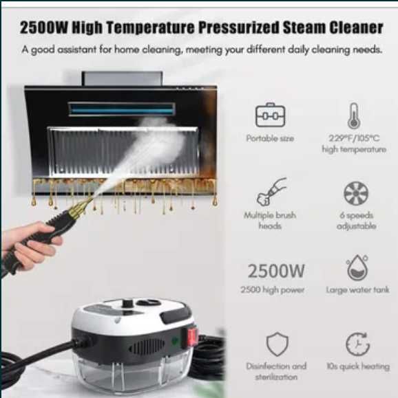 Пароочисник парогенератор пароочиститель Багатофункційний !!!