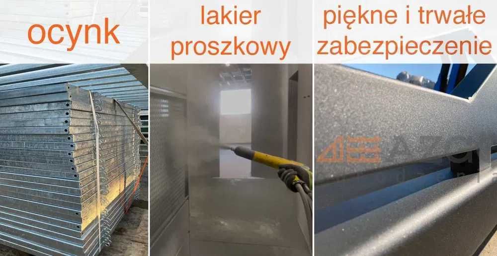 Najtańsza brama suwana przesuwana rama stelaż solidna ocynkowana