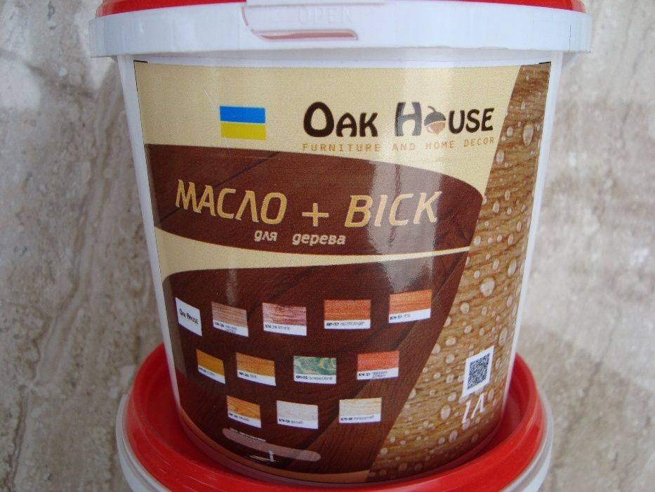Олія з воском для обробки  вагонки альтанок та інших виробів з дерева
