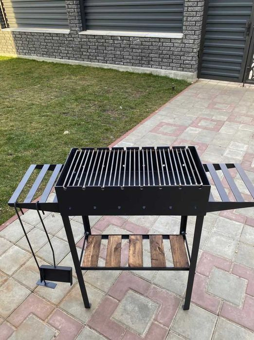 МЕТАЛ 4 ММ!Мангал з решіткою на 8 шампурів саме для вашого шашлику