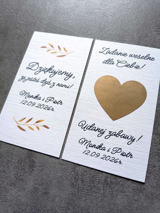 Zdrapki weselne kwiatowe wzory