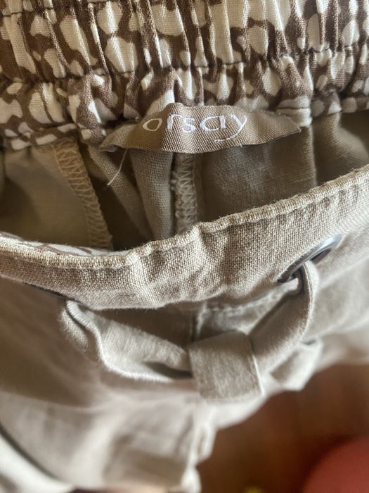 spodnie letnie ORSAY rozm. 36/S len + bawełna