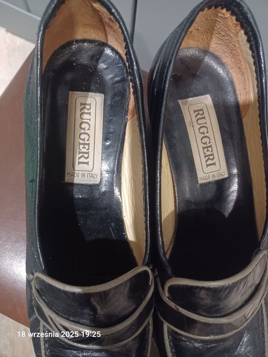 Półbuty damskie skórzane