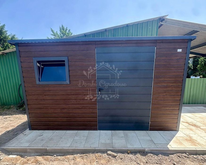 Schowek - domek ogrodowy 3x2m - drzwi - okno drewnopodobny ID1052