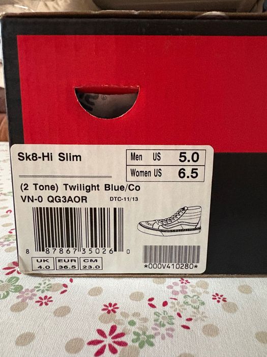 Nowe buty VANS granatowo-miętowe za kostkę