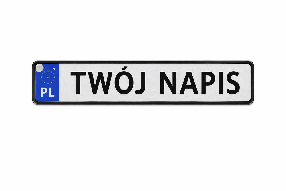 Brelok tablica rejestracyjna własna personalizowana prezent hit
