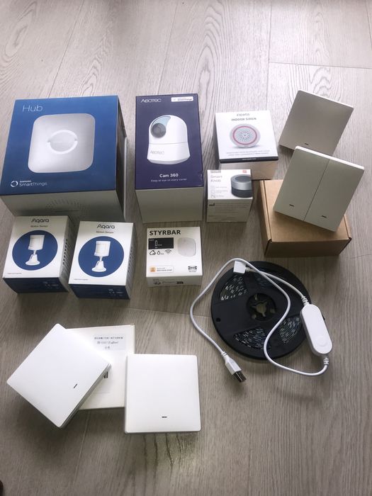 Lote de dispositivos zigbee zwave hub smartthings