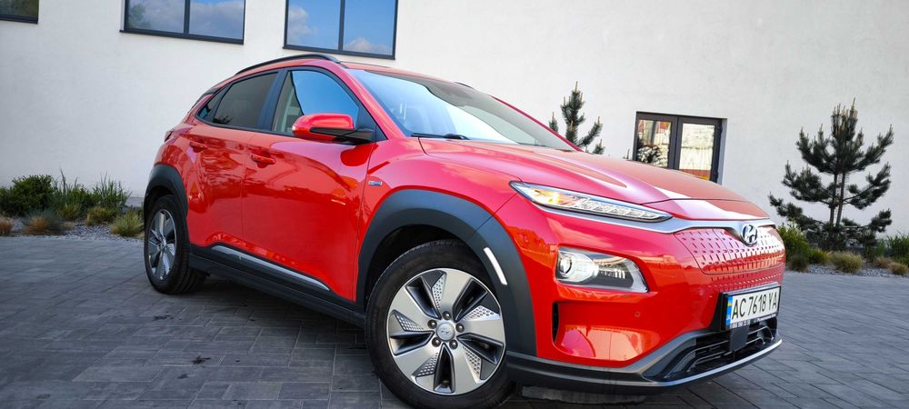 Hyundai kona 64kw, 20р. Їде 590км.!Максималка!Шкіра, асистенти, обігріви, обдуви Хюндай Кона