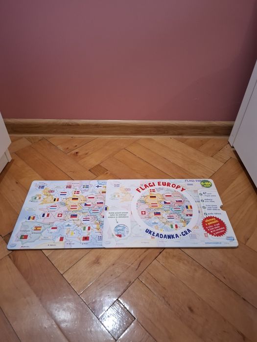 Nowa gra z puzzlami Flagi Europy.