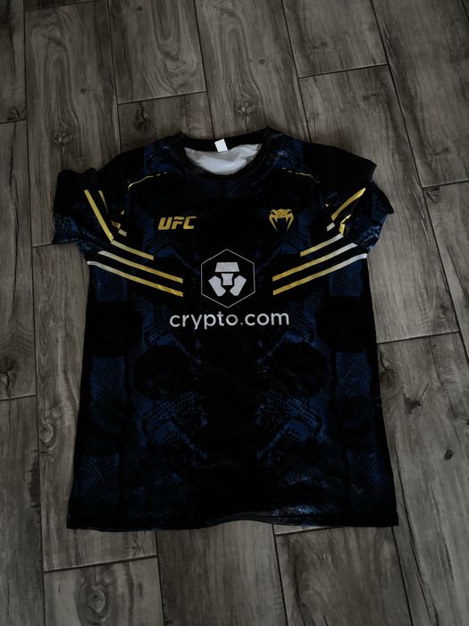 Czarno- niebieska koszulka treningowa ufc x venum