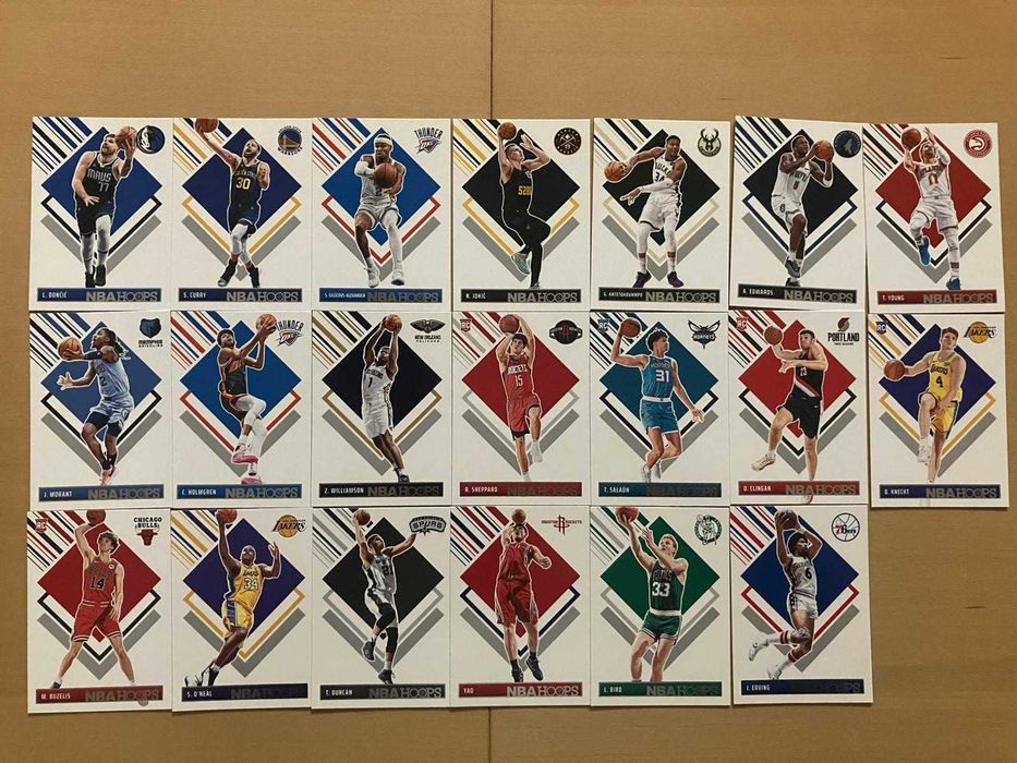 Zestaw 20 kart tribute 24-25, Shaq, Jokic, Shai, Bird, Curry, Morant
