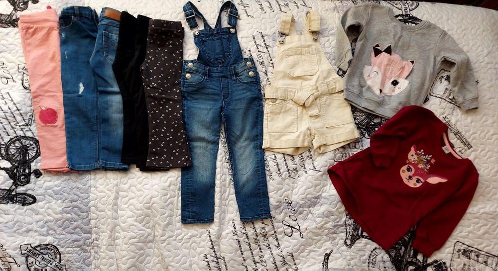 Paka ubrań 98 dla dziewczynki