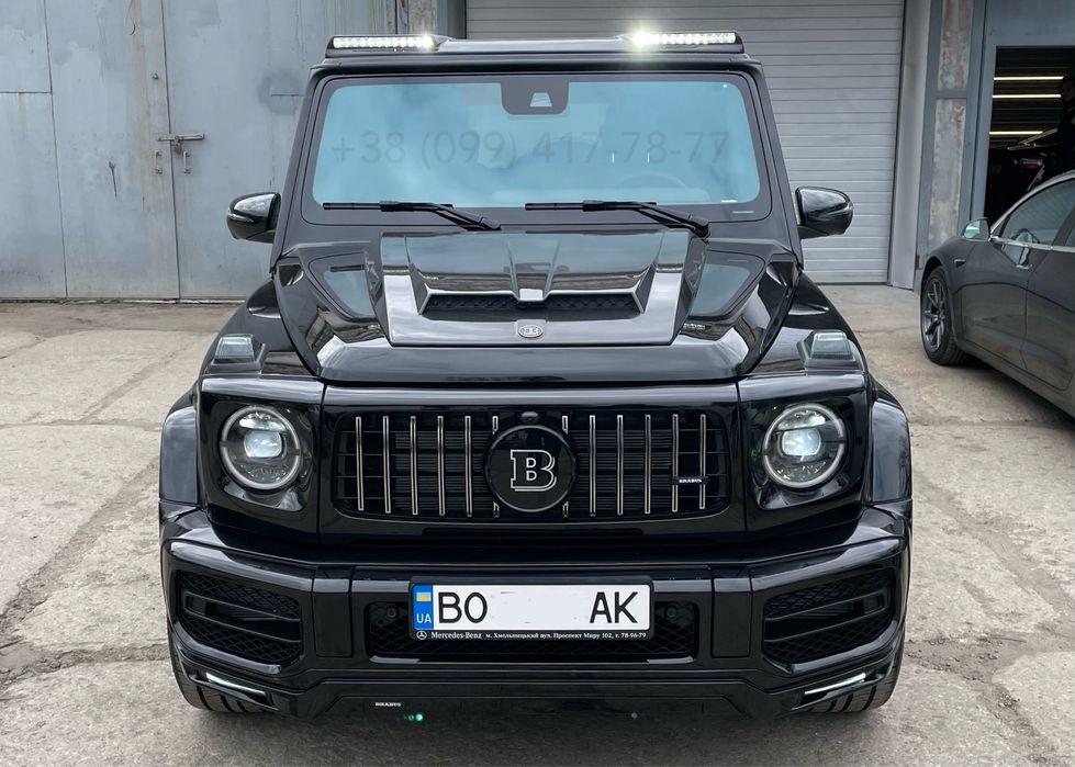 Накладка капота карбон BRABUS карбоновый Mercedes W463A W464 W46g G63 G500  G550 Плита