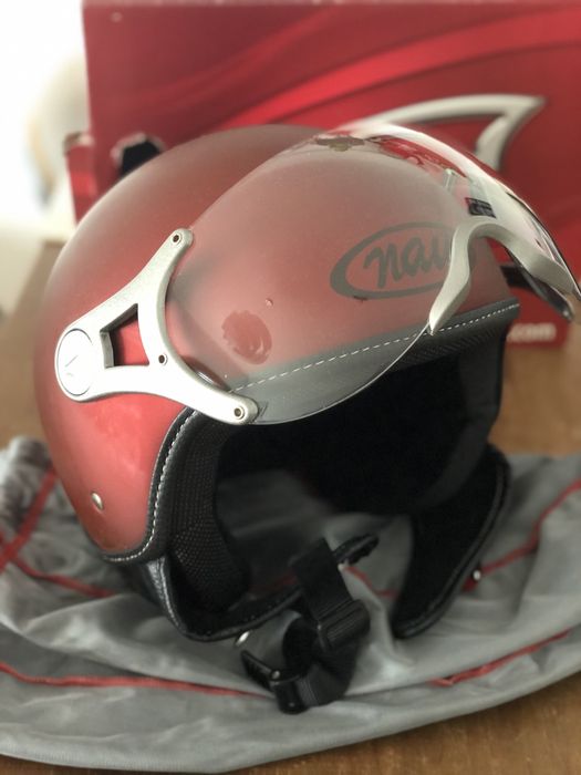 Capacete NAU tamanho L NOVO bordeaux mate