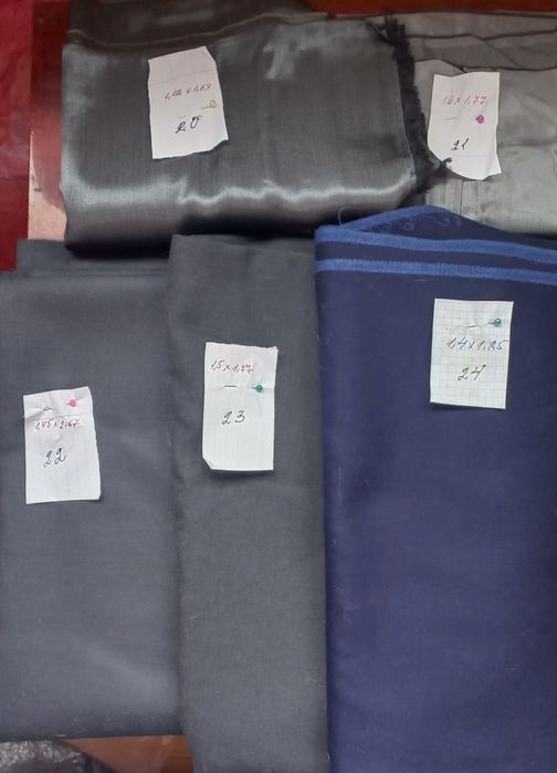 Продаются отрезы различных видов ткани